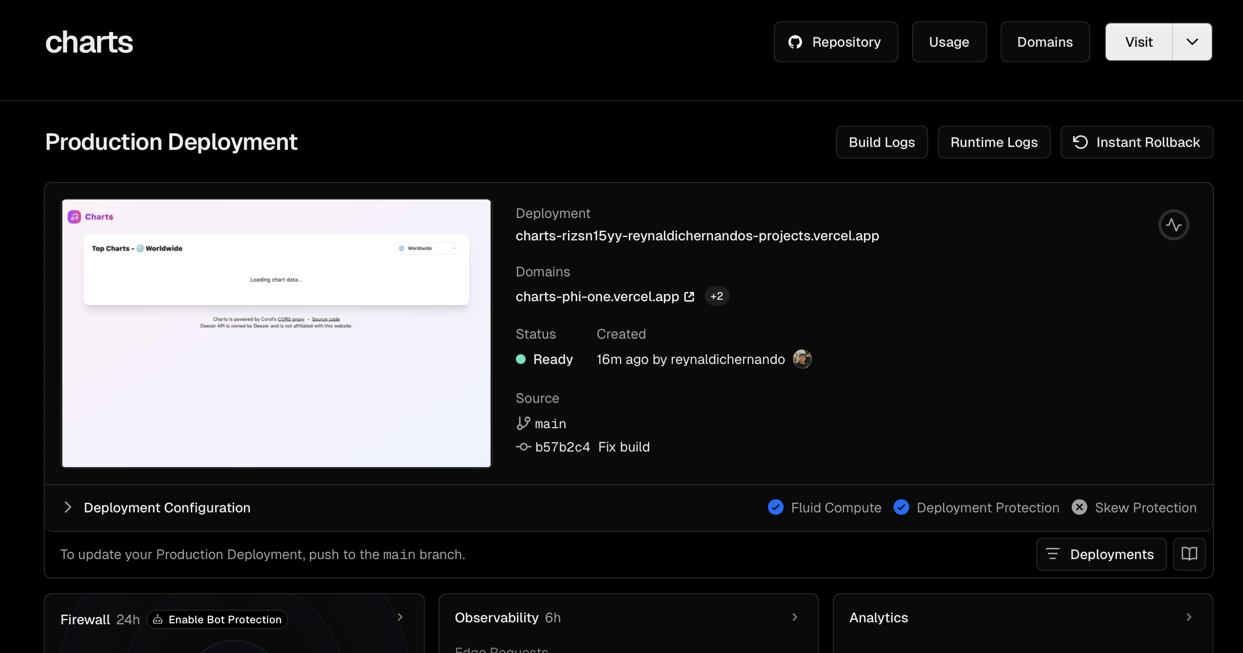 Vercel Deployment URL