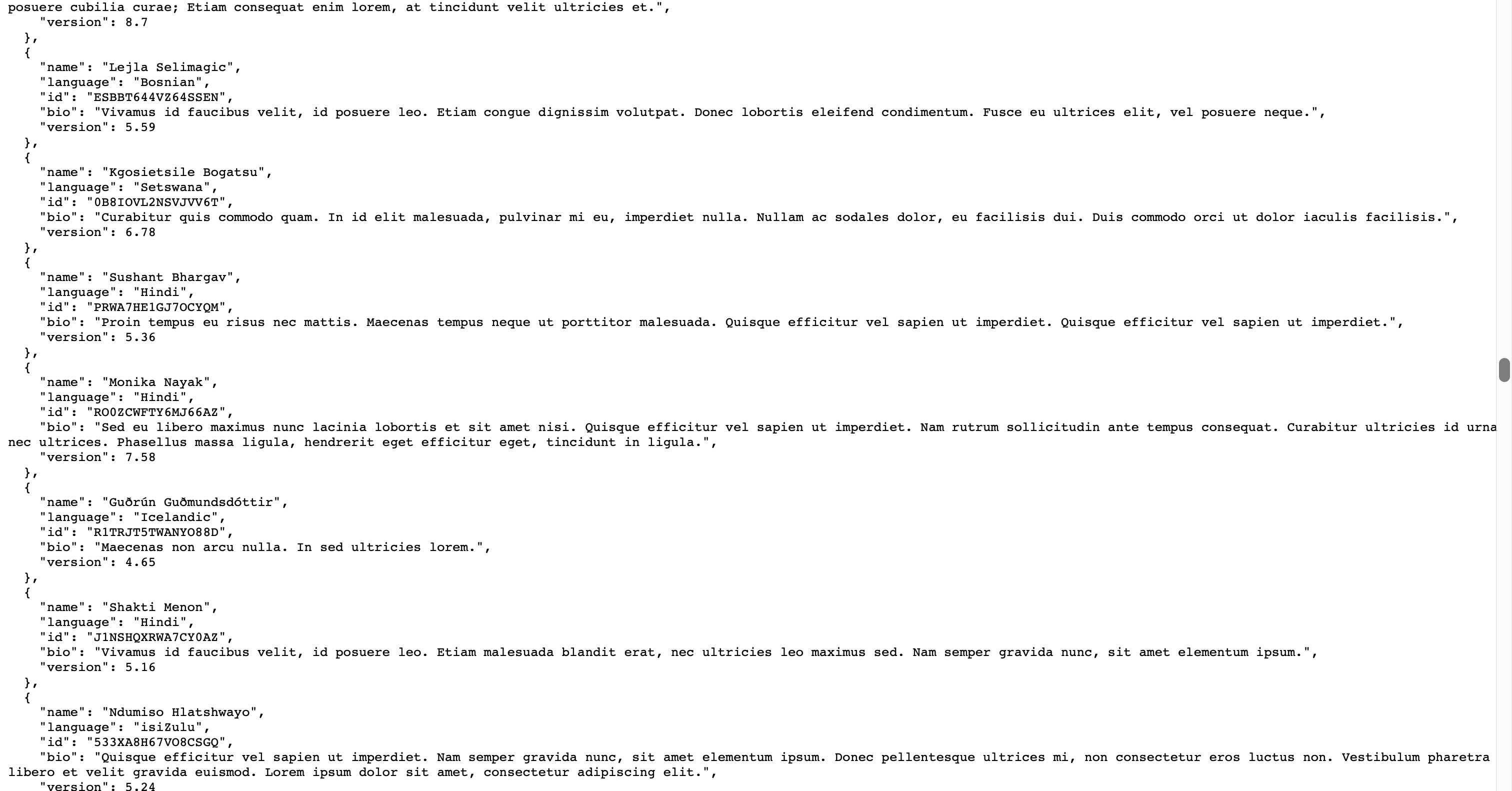128 KB JSON