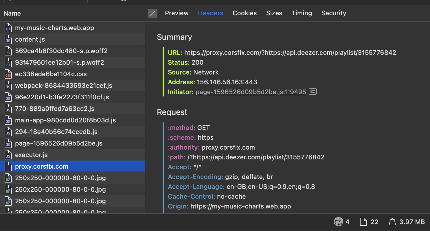 Successful API Request